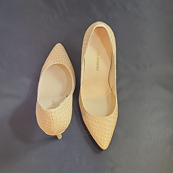 BRAND NEW LOSLANDIFEN FAUX CROCODILE OFFICE LADIES POINTED TOE HIGH HEEL SHOE - Picture 4 of 12